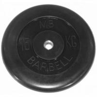 15 кг диск (блин) MB Barbell (черный) 31 мм.
