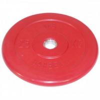 25 кг диск (блин) MB Barbell (красный) 31 мм.